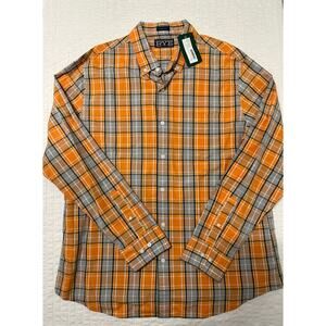 NWT* RYE Mens Long Sleeve Button Down Plaid Shirt Size XL